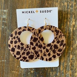 Nickel & Suede Leather earrings